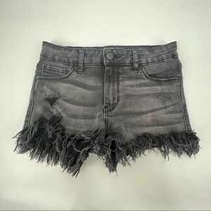 Just USA Black Cut Off Distressed Denim Jean Shorts Size XS Women’s
